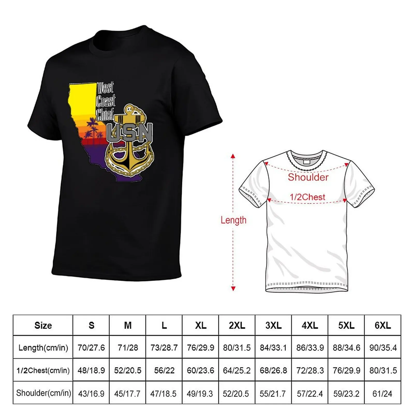West Coast Chief T-Shirt summer shirt Aesthetic clothing oversized t shirt men