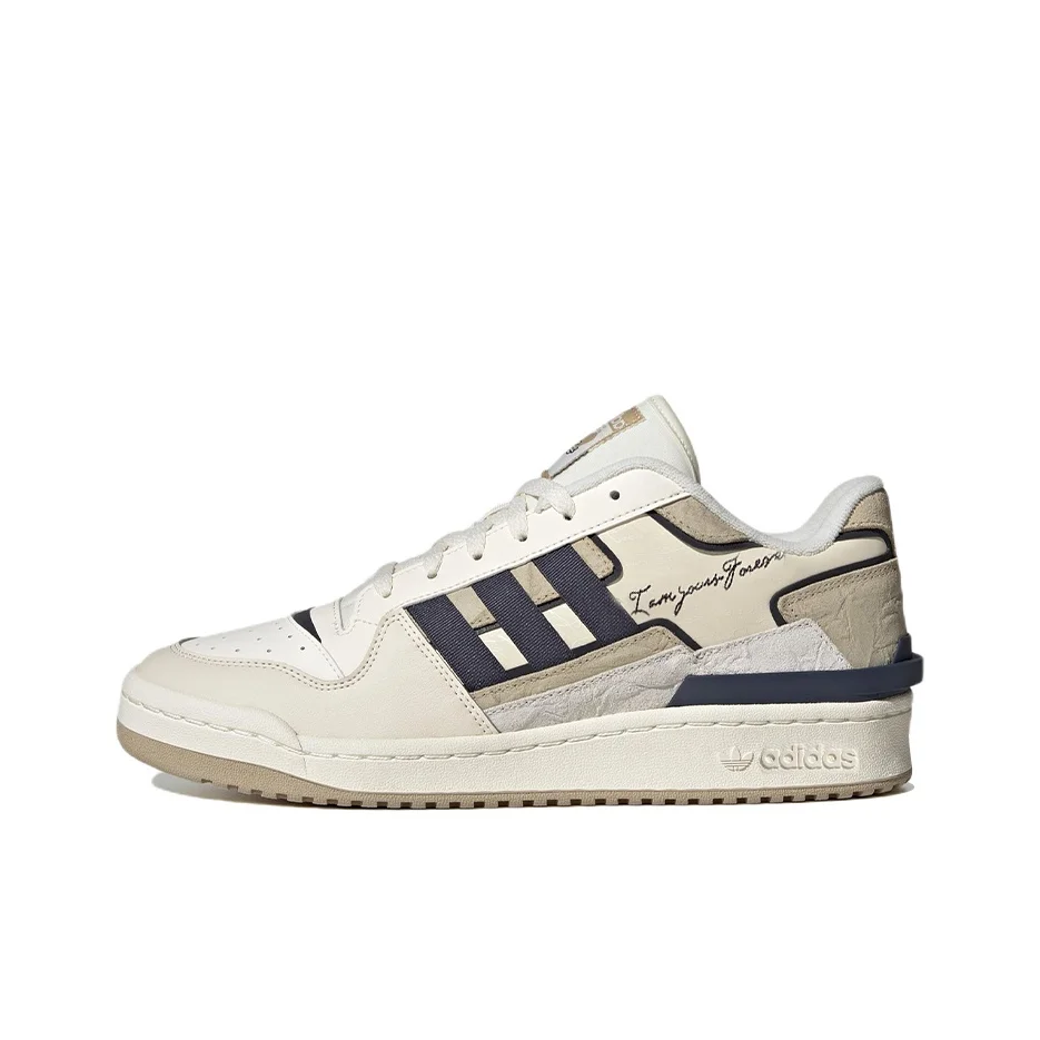 Adidas Originals FORUM Exhibit Low 2.0 2023 Comfortable And Trendy Low top Skateboard Shoes Unisex Light Khaki ID1849