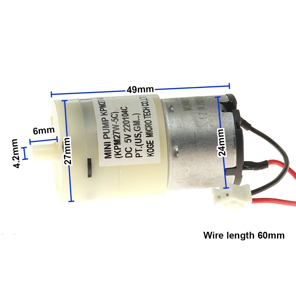 Mini Air Pump DC 5V 6V 320 Carbon Brush Motor Pump Pressure Inflator Precision Outdoor Oxygenation Diaphragm Pump