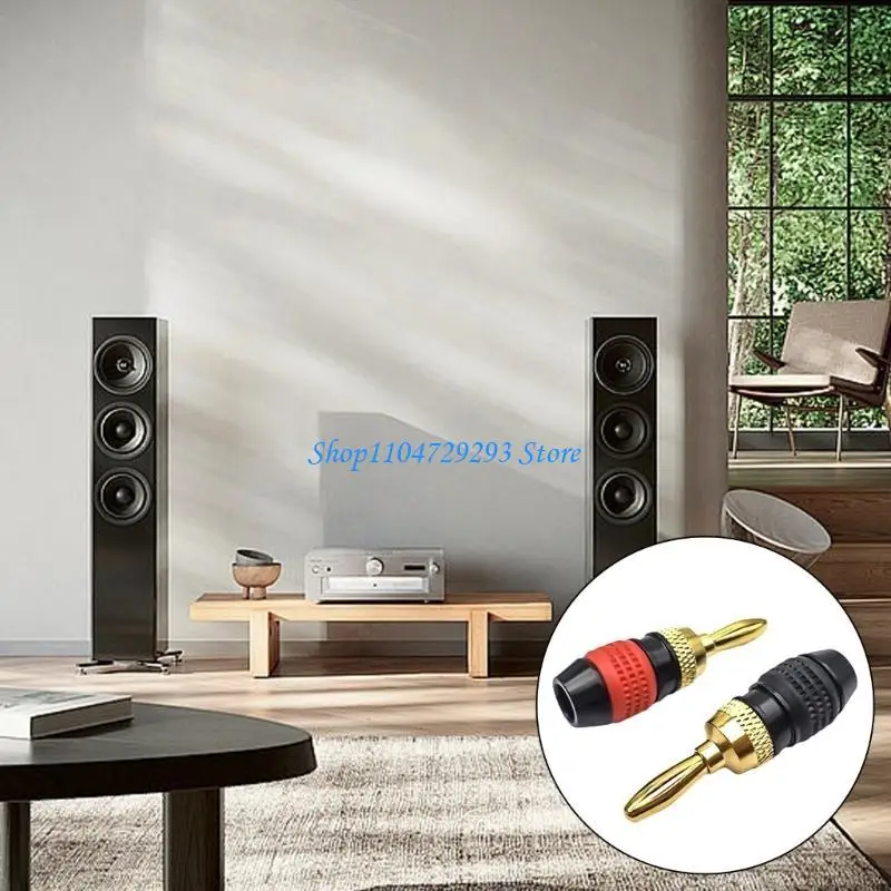 

Y2GD 24K Gold 4mm Banana Plug for Wide Compatibility with Sound Systems