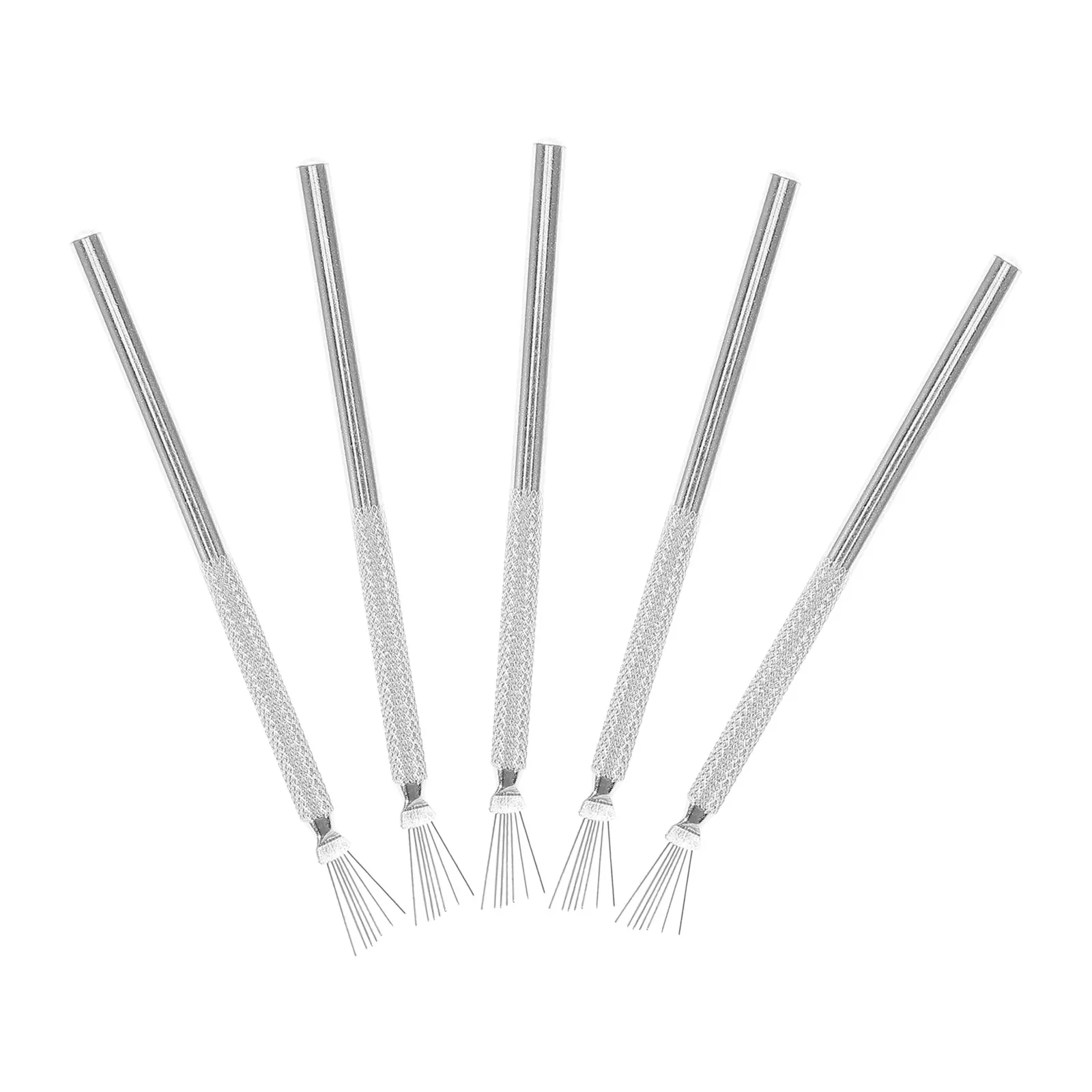 5Pcs Nail Art Tools Multi Functional Stainless Steel Pens Perfect for Precise Line Drawing Fine Detail Brush Nail Art Tools