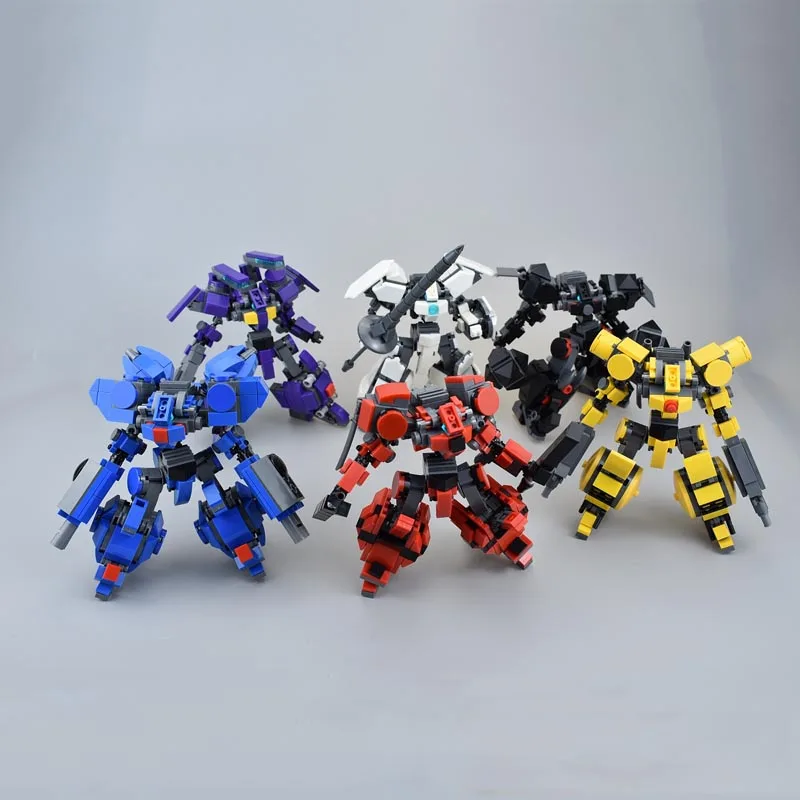 

Kids Toy Building Blocks Action Figure Blocks Mecha Warrior Model Children's Toy Anime Soldier Assemble Bricks Robot Doll Toy