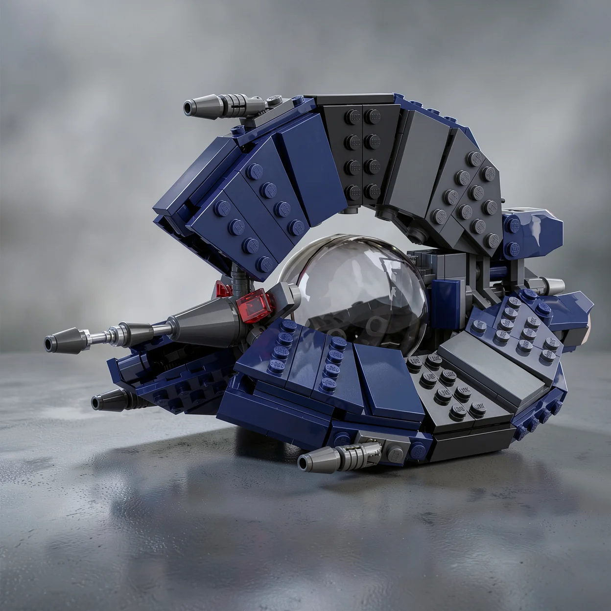 

MOC Galactic Tri-Wing Interceptor Building Blocks Sci-Fi Robot Fighter Bricks Model DIY Fans Collection Gift Decor