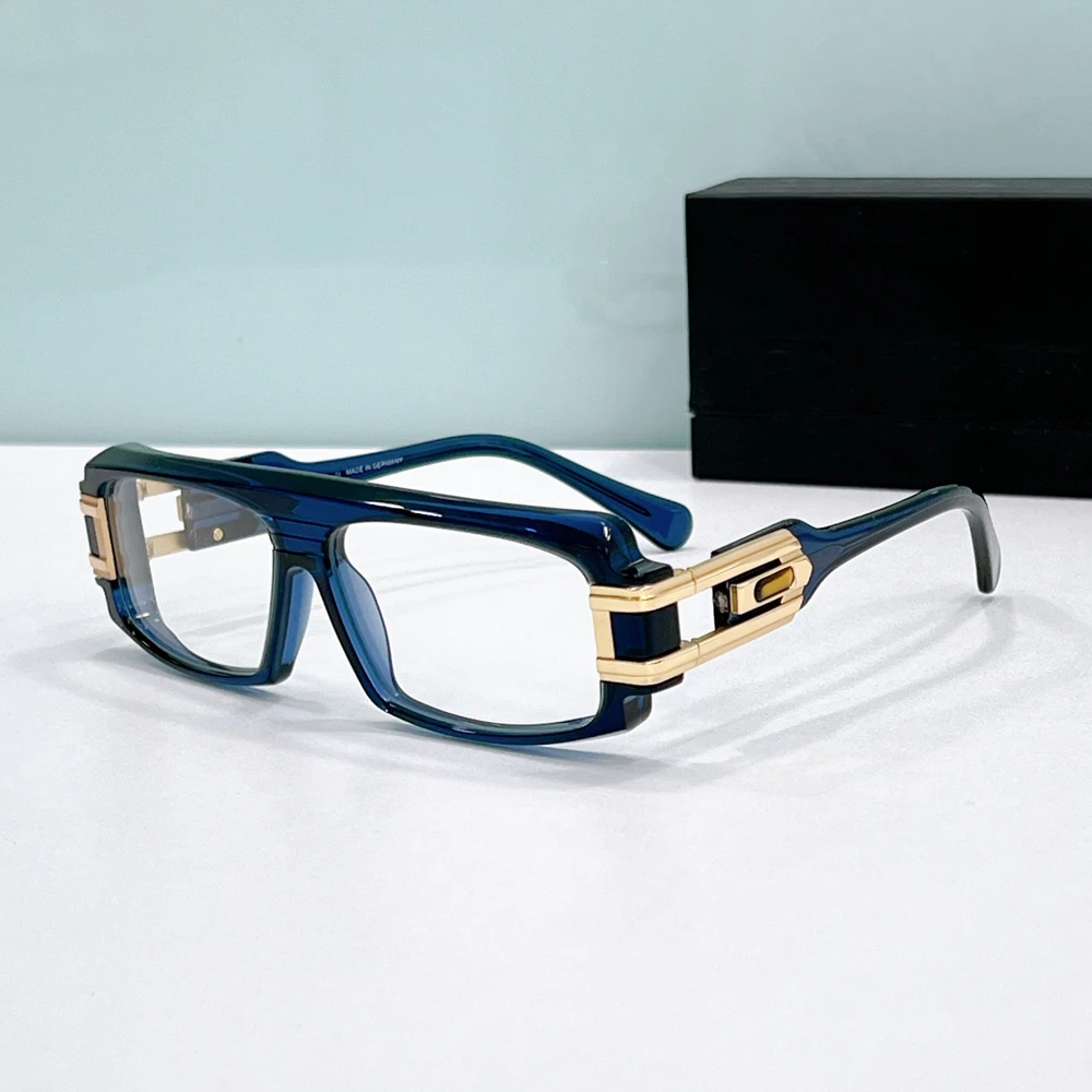 Vintage Eyeglasses Black & Gold Frame Clear Lens Hip Hop Glasses Frame Men Eyewear Sunglasses Frames