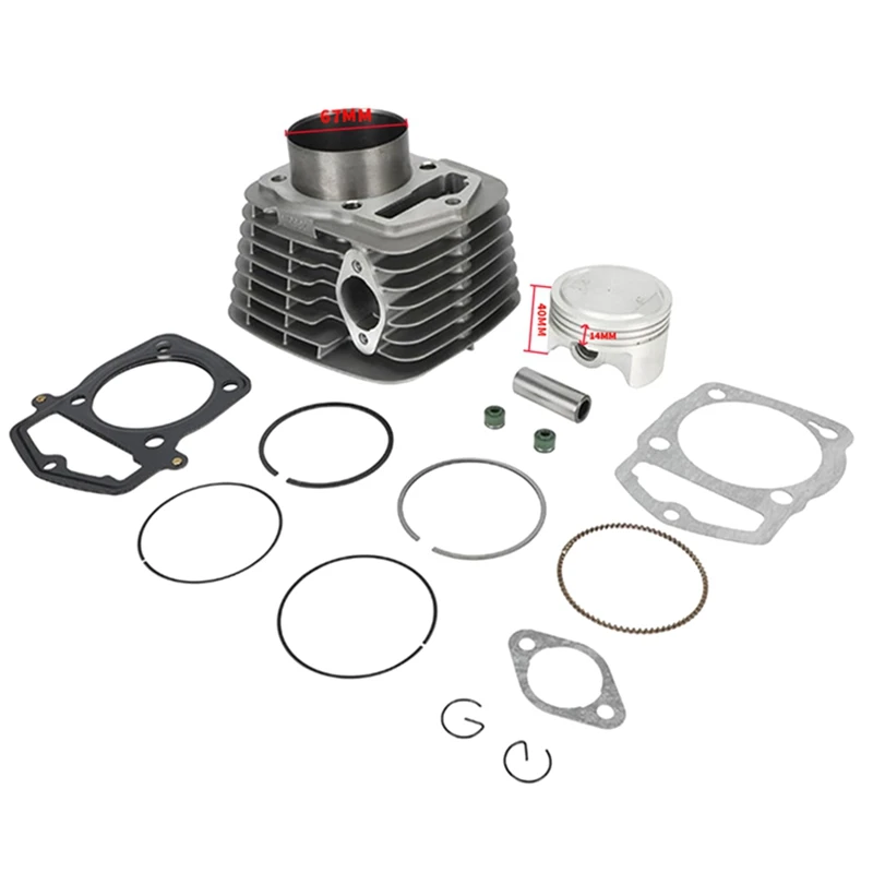 67Mm Motorcycle Engine Cylinder Piston Liner Kit Suitable For Honda CRF230 Cylinder Liner FTR223 FTR230 Motorcycle Parts