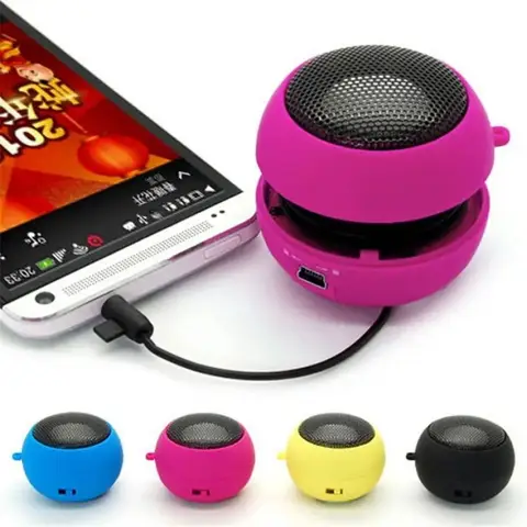 Music Player Mobile Phone Loudspeaker Wired for Phone PC Amplifier Hamburger Speaker Sound Box 3.5mm Jack