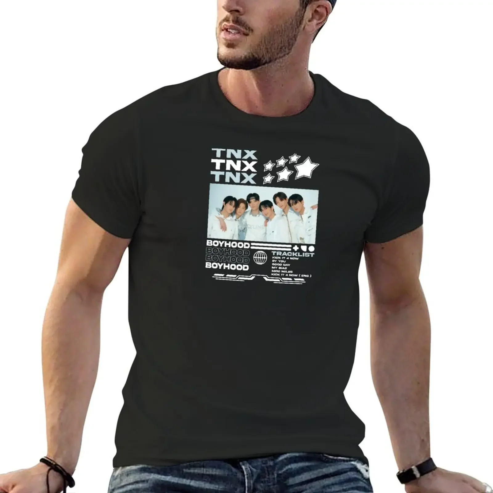 

TNX Design T-Shirt blue archive vintage t shirts blanks oversized t shirt Men's t-shirt