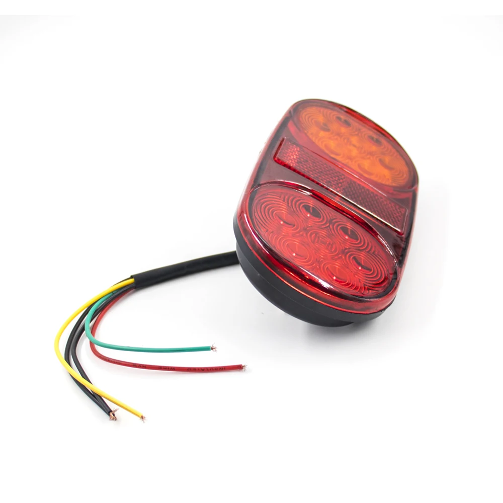 2pcs 12V 24V 12 LED Car Truck Tail Light Rear Stop Brake Light Signal Indicator For Camper Trailer Caravan Van Lorry UTE Auto