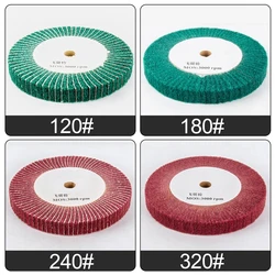 1pc 100/125/150/200/250/300mm Nylon Polishing Mop Brush Drawing Deburring Drum Wheel for Stainless Steel Thickness 25mm 1inch