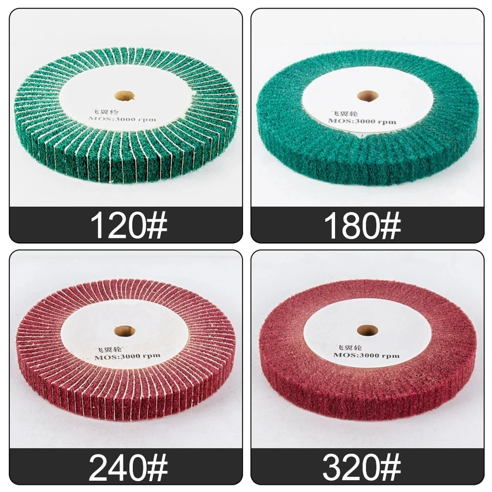 1 szt. 100/125/150/200/250/300mm nylonowa szczotka do mopa polerskiego rysunek gratowanie koło bębna do stali nierdzewnej grubość 25mm 1 cal