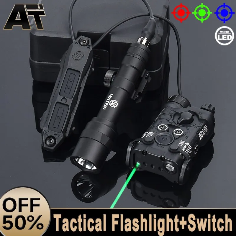 

WADSN Tactical NGAL Laser Red/Green/Blue Laser Pointer Flashlight M300 M600 M300A M600U Hunting Scout Light Airsoft Accessory