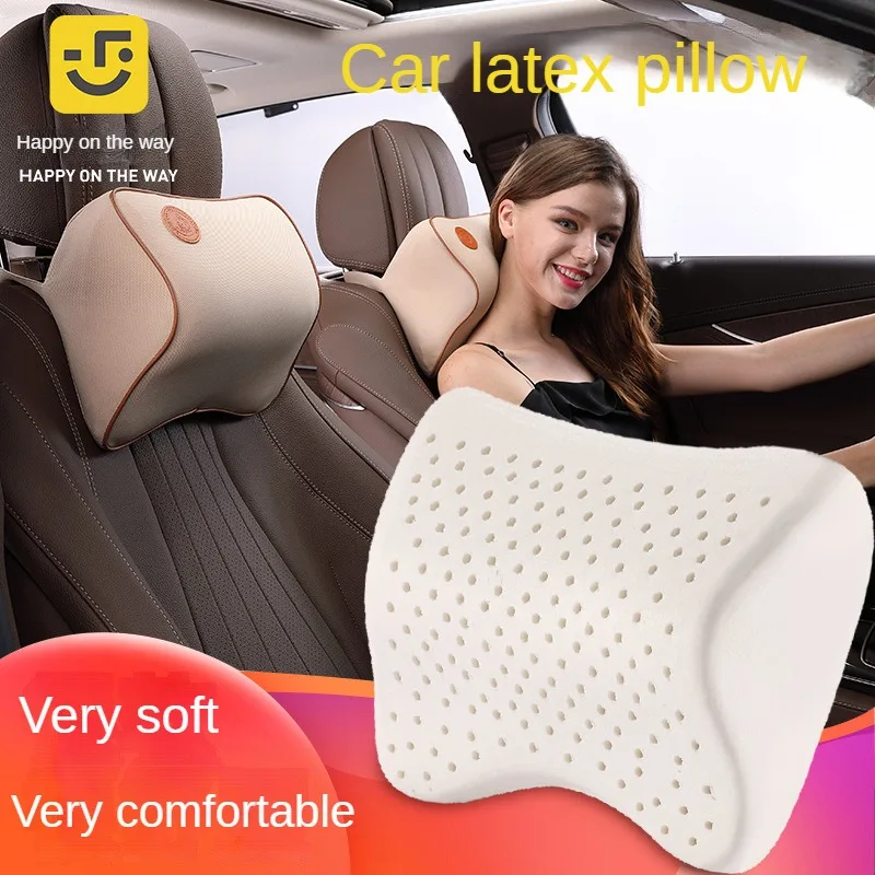 

Latex Headrest Automotive Headrest Latex Pillow Car Neck Pillow Back Cushion Travel Massage Pillow Diy Car Headrest