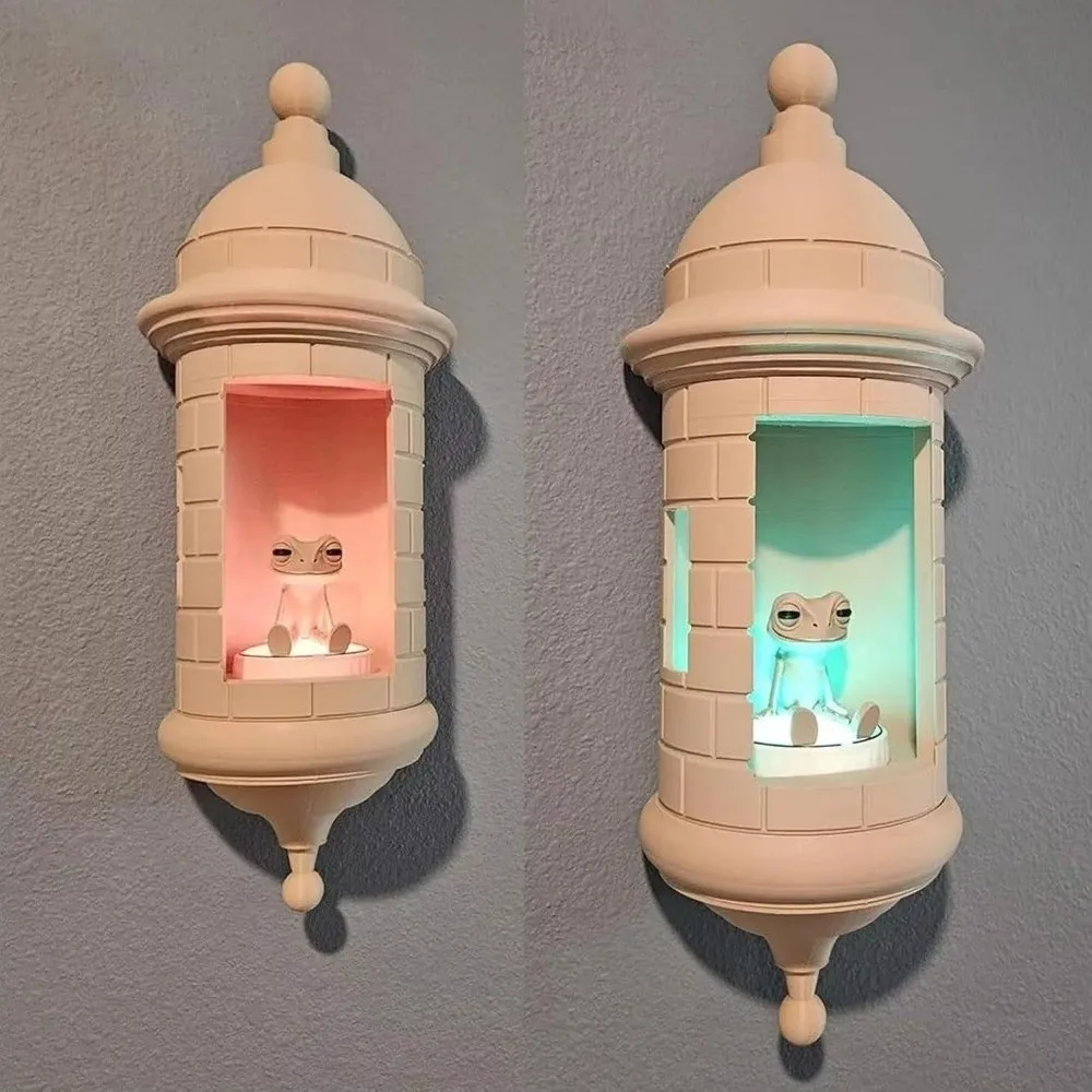 Nueva lámpara Coqui de pared Garita Puerto Rican, colores ajustables, decoración del hogar, lámparas Coqui Rana Puerto Rico sin soporte, luces Coqui Rana