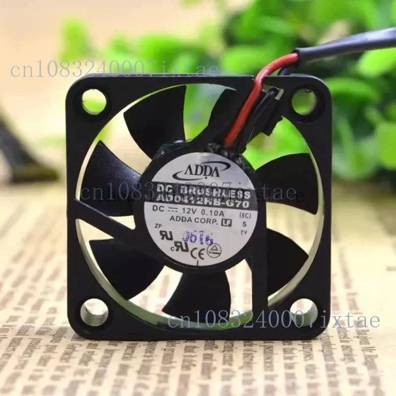 Novo Cooler/Ventoinha para ADDA AD0412HB-G70 12V 0.10A 4cm 4010, Ventoinha de Resfriamento Super Silenciosa com Rolamento Duplo 40*40*10mm