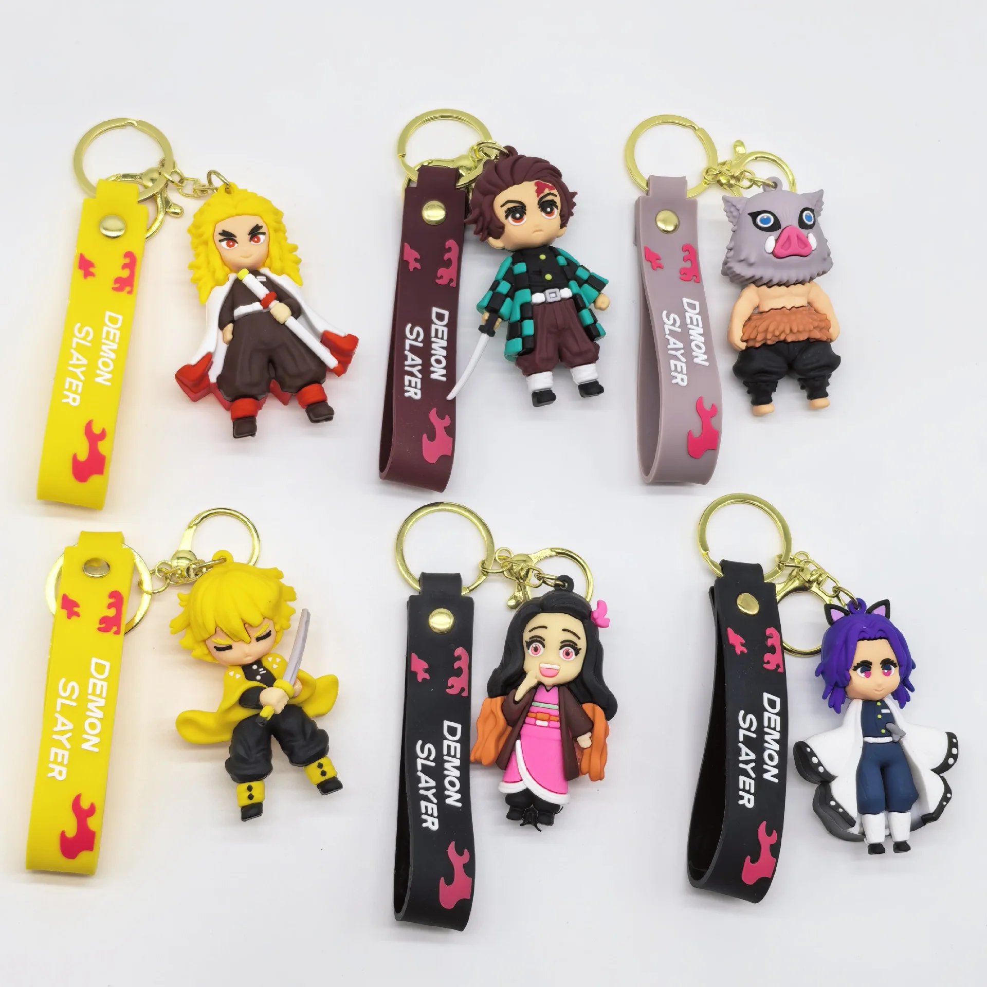 

Demon Slayer Keychain Bean Cartoon Key Charcoal Jiro Backpack Doll Small Gift Personalized Gifts Y2k Fashion Toys Anime Cartoon