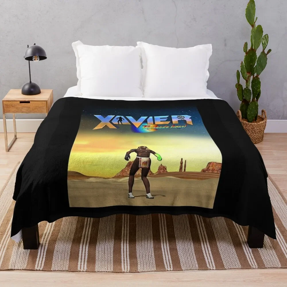 

Xavier Renegade Angel Graphic T-Shirt Throw Blanket Cozy Throw Blanket for Bed Sofa Chair