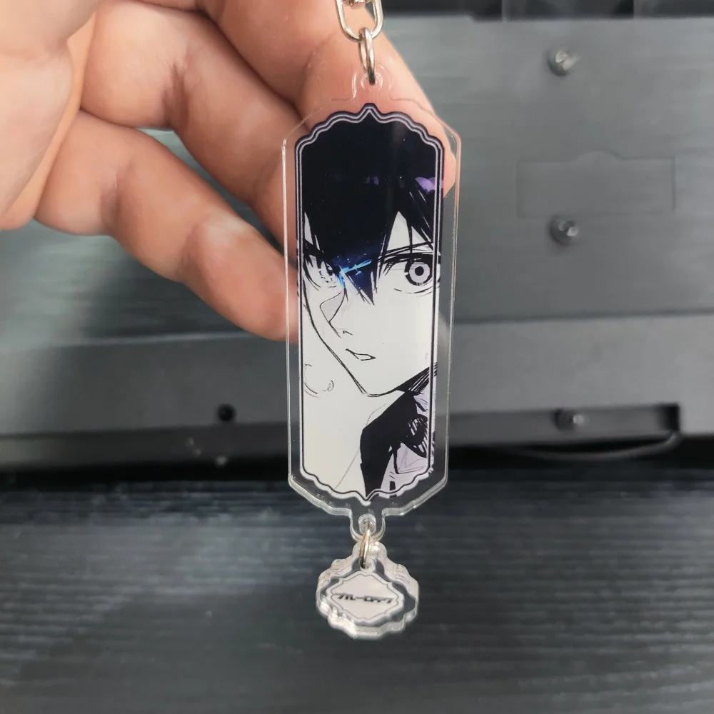 BLUE LOCK Anime Figures Isagi Yoichi Bachira Meguru Acrylic Key Chains Mikage Reo Bag Pendant Decor Keyrings Fans Xmas Gift 10CM