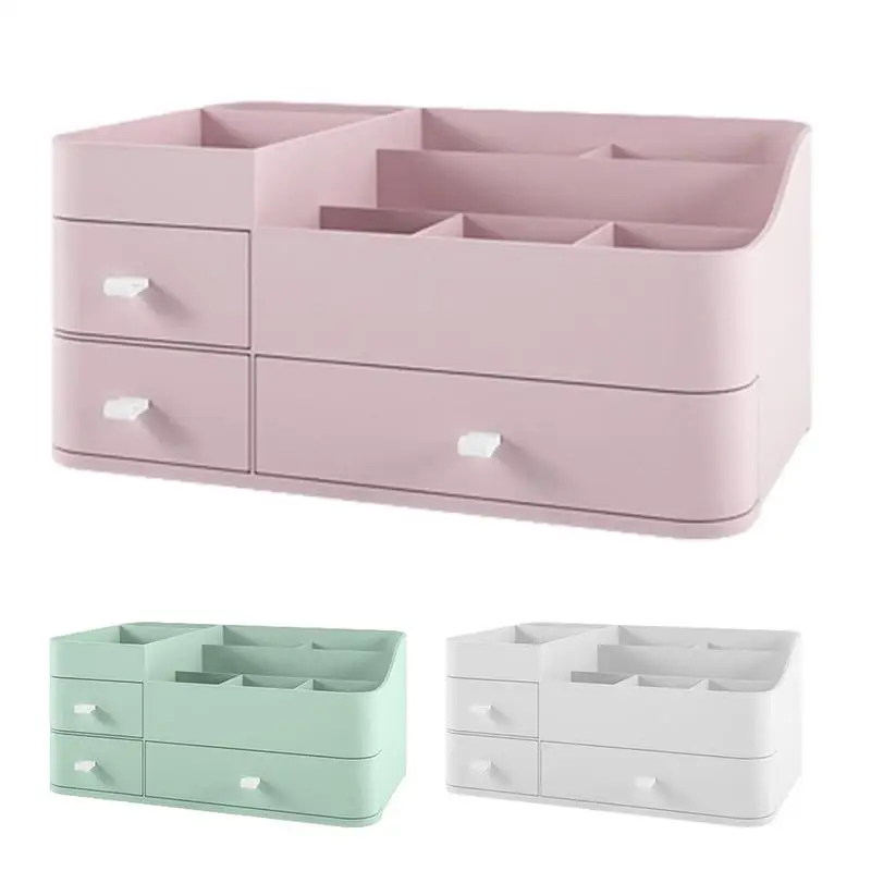 

Desk Organizer Makeup Cosmetic Box Organizer With Drawer For Dressing Table Home Organization Desktop Organization For Makeup