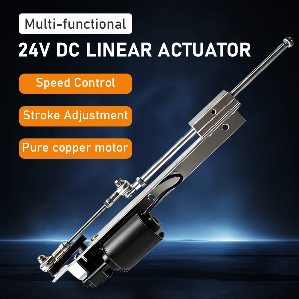 Reciprocating Linear Actuator DC 24V 3-12CM Adjustable Stroke & Speed Electric Motor for Industrial Automation, Robotics & DIY
