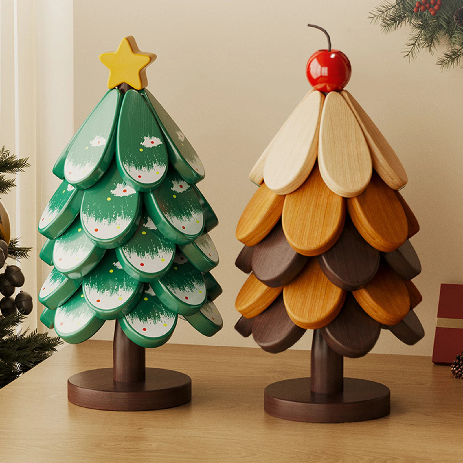 

Подставка для горячей тарелки, подставки для рождественской елки для мисок, чайники, напитки, тарелки, декор стола, теплоизоляционная подставка, деревянные подставки для елки