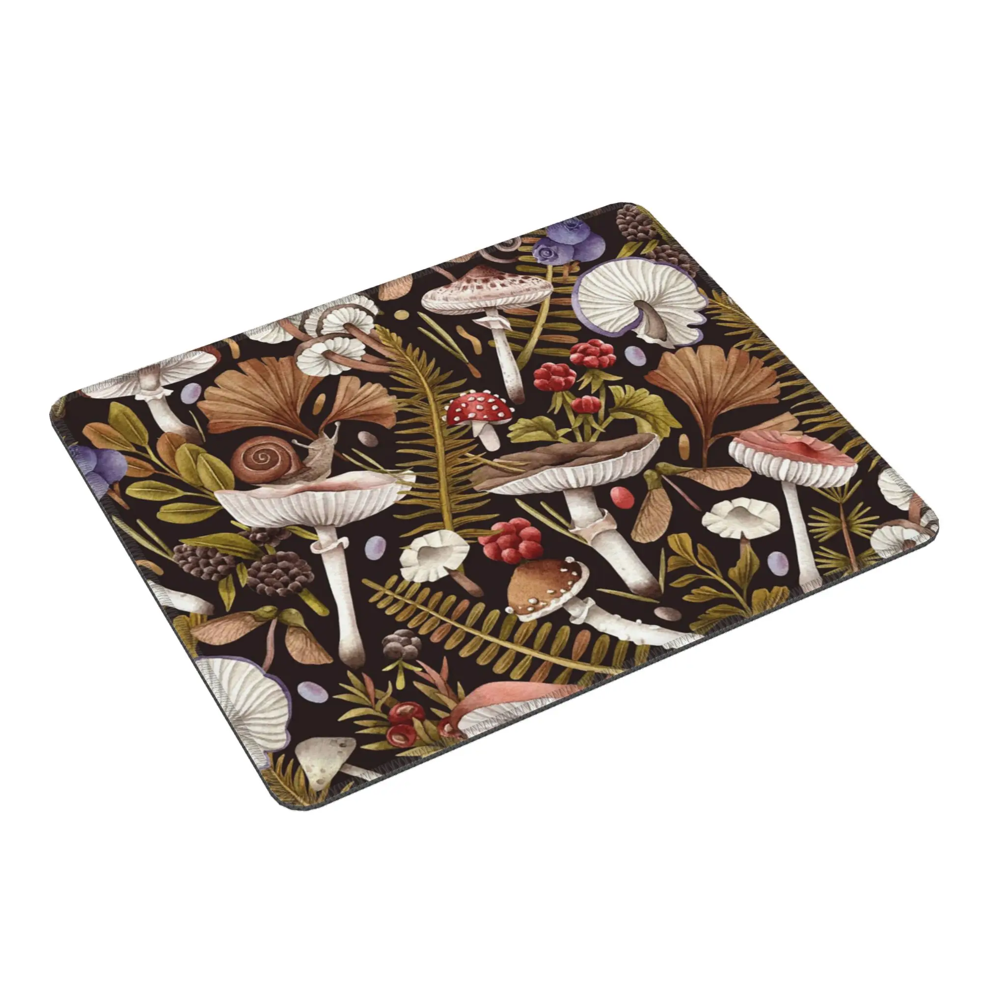 Dark Mushroom Forest Psychedelic Mouse Pad Computer Keyboard Mouse Mat Gaming PC Laptop Desk Mat Office Accessories Table Mats