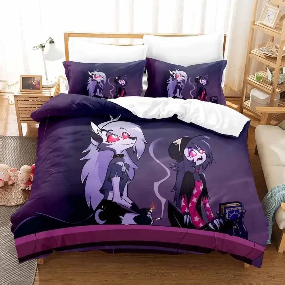 Loona boss bedding set single double queen king size bed cover adult Boys anime bedroom bed set  Quilt Cover Pillowcase