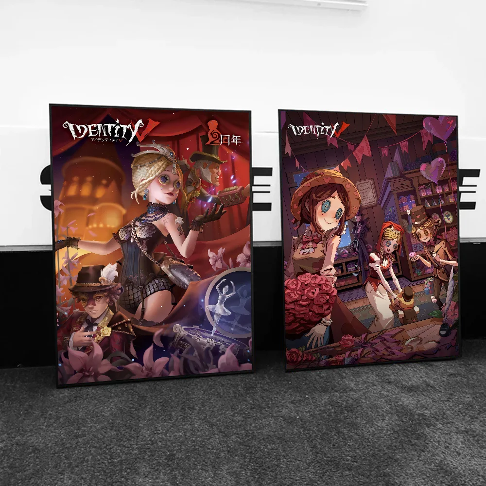 Horror Game I-Identity V Poster Self-adhesive Art Waterproof Paper Sticker Coffee House Bar Room Wall Decor