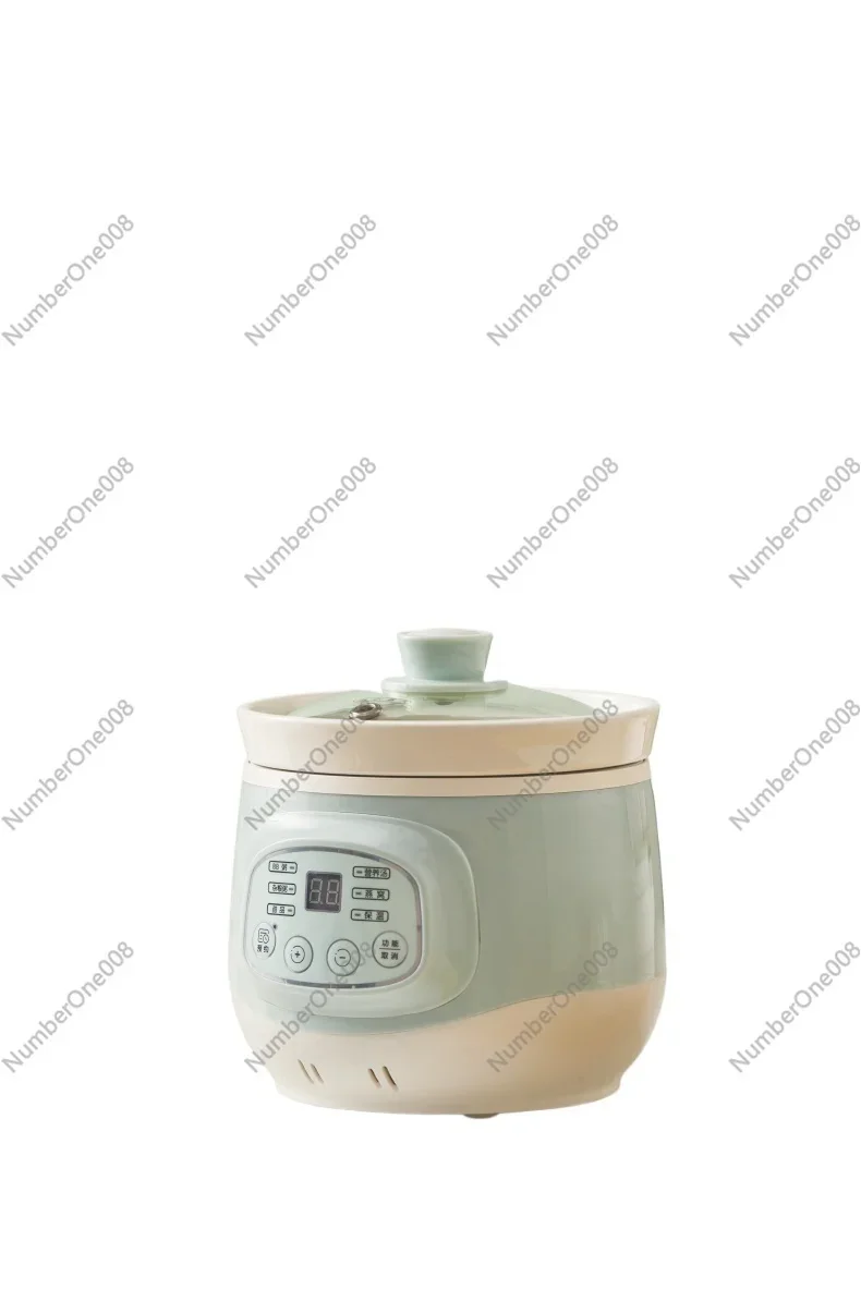 

220V Fully Automatic Mini Saucepan Porridge Casserole Household Electric Stew Ceramic BB Soup Porridge Pot