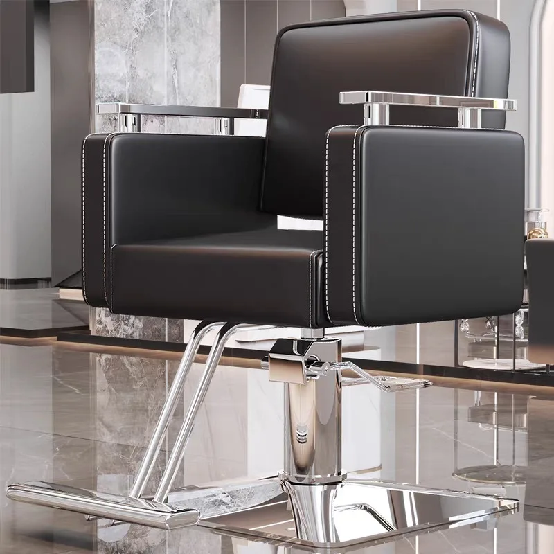 Hairdressing Chair Barber Chair Lifting Rotating Barber Chair Shave Shave Hairdressing Shop Cross-border Beauty Adjustable