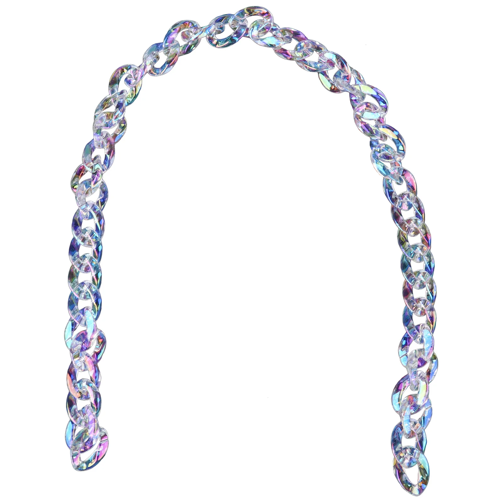 

1Pcs Acrylic DIY Necklace for Bag Transparent Strap Replacement Women Bag Chain Accessory Shoulder Sling Handbag Decorative