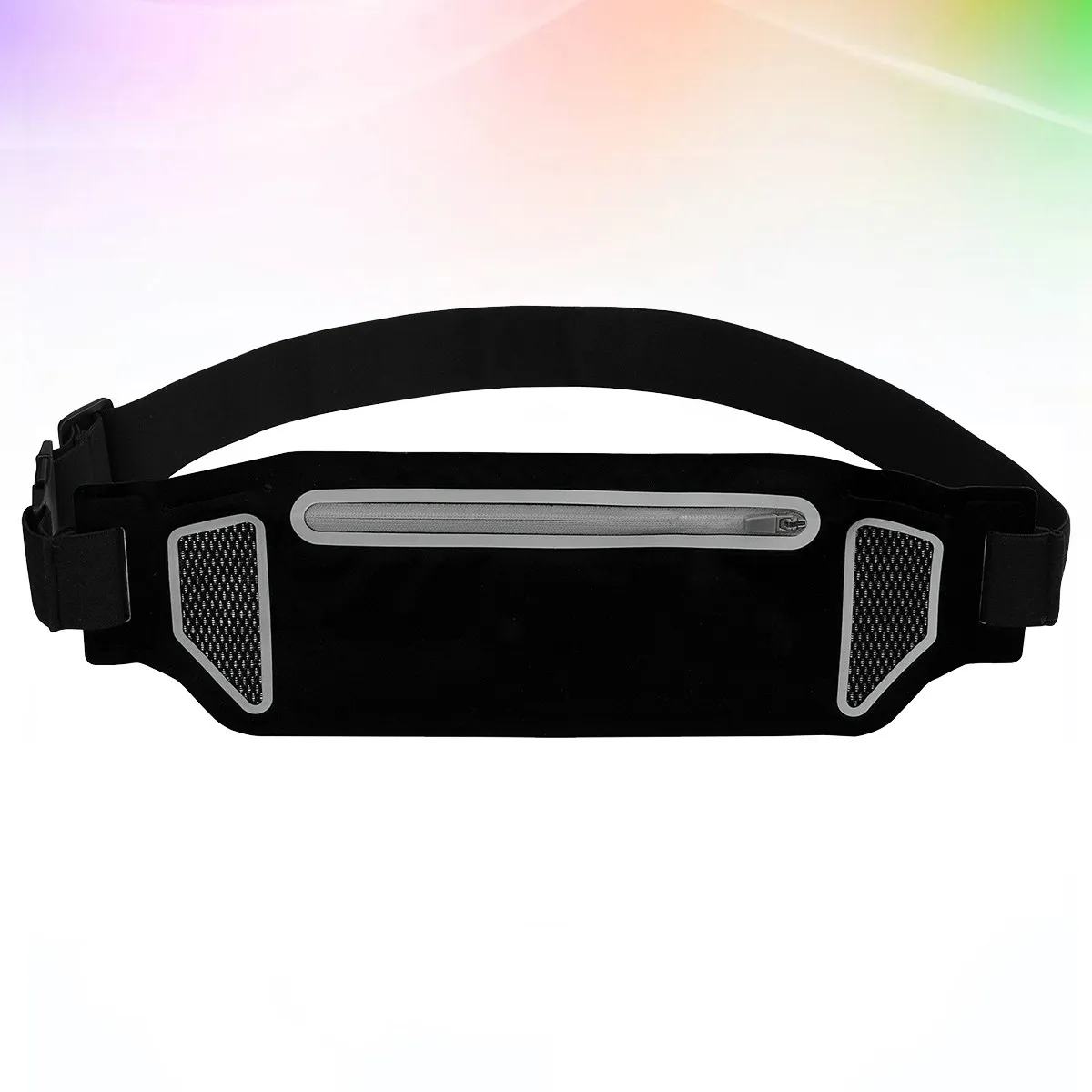 

Универсальная черная поясная сумка для бега, ультратонкая водонепроницаемая спортивная сумка-пояс для фитнеса, дорожная сумка для хранения, карман для путешествий и походов для мужчин и женщин