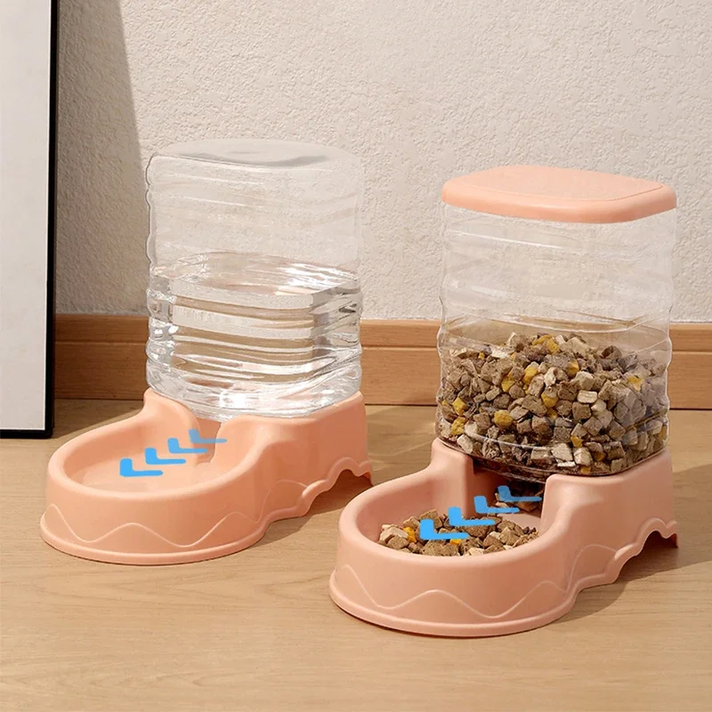 Pet Automatic Feeder Large Capacity Cat Dog Food Dispenser For Pet Water Drinking,feeding Food Dispenser Water Bowl