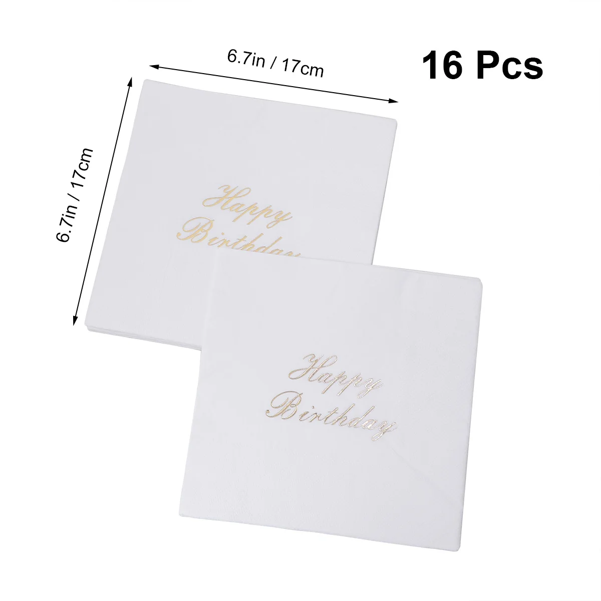 Tovaglioli da 16 pezzi per Decoupage carta assortita bianco e oro matrimonio buon compleanno Decor usa e getta personalizzato