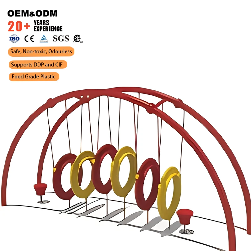 SageDelightRides Customized Outdoor Exercise Equipment Training Balance Station Kids LLDPE Plastic Steel Park Daycare Wholesale