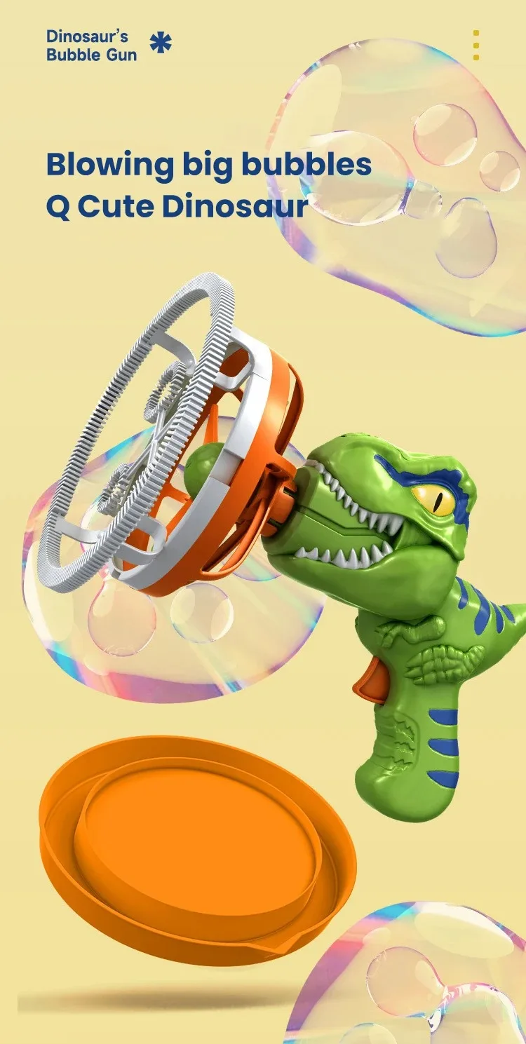 Kids dinosaur bubble toy