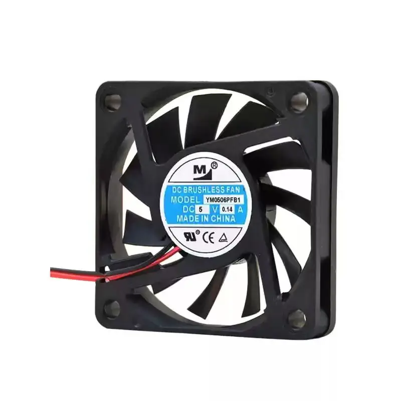 Original For YM0506PFB1 5V 0.14A 5006 50mm 5cm 2Pin Ultra Slim Thin Quiet Mini DC Brushless Router Projector Cooling Blower Fan