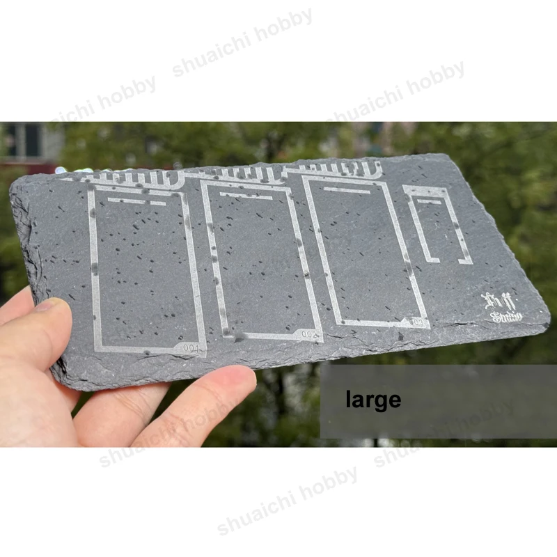 Base per display in pietra per modello di moto per auto pressofuso in scala 1/64 100x100mm 200x100mm Sottobicchiere per parcheggio Accessori per diorama