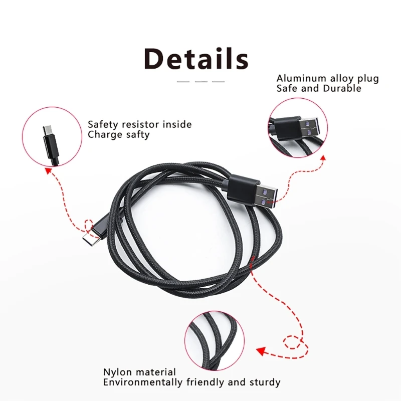 Quick Battery Charging Cable Cord for Pocket 3 Handheld Gimbal Camera Fast and Stable Wire Line