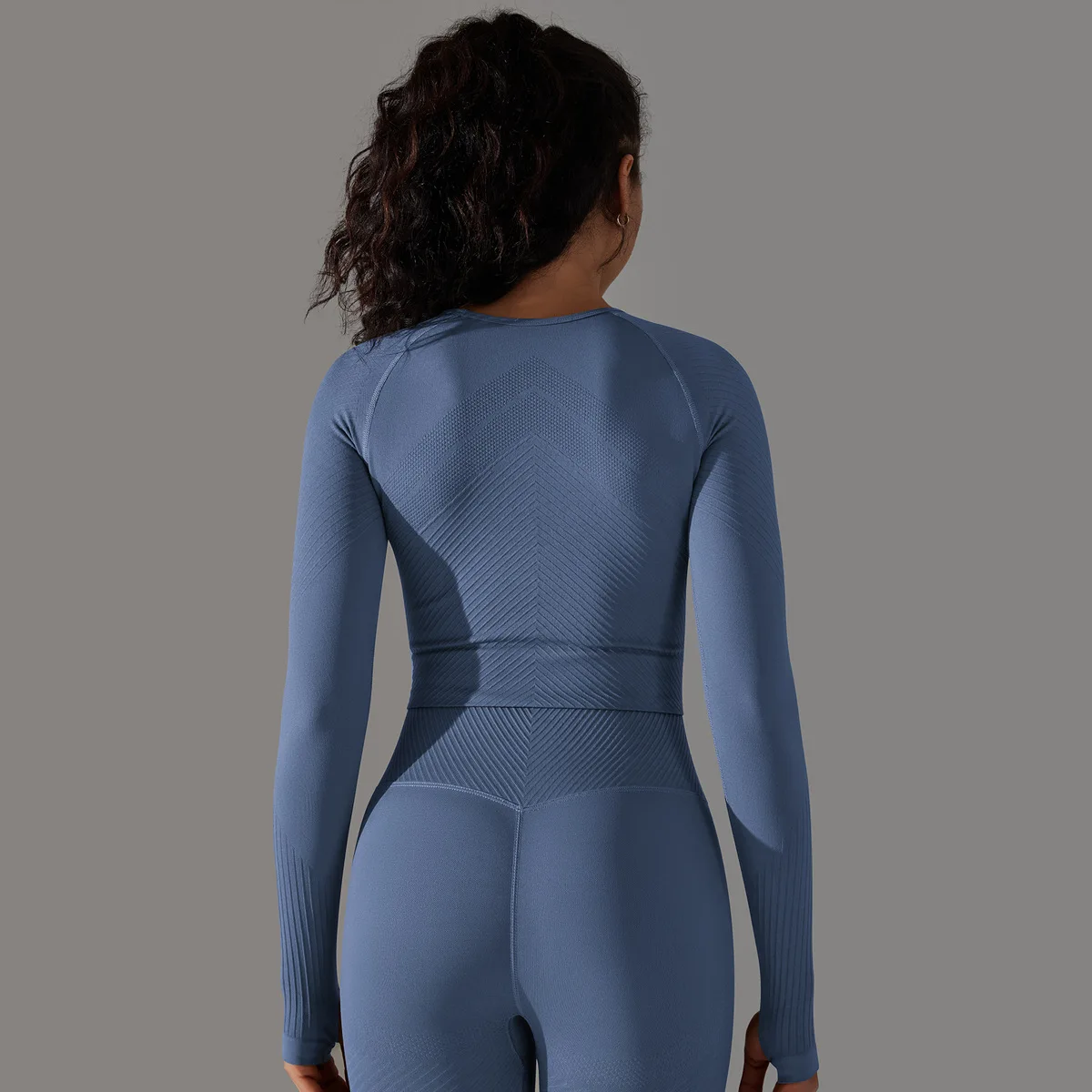 2023New Seamless Yoga Shirts for Women Sports Shirt Long Sleeve Crop Tops Thumb Hole Fitness Gym Workout Tops Sportswear Female