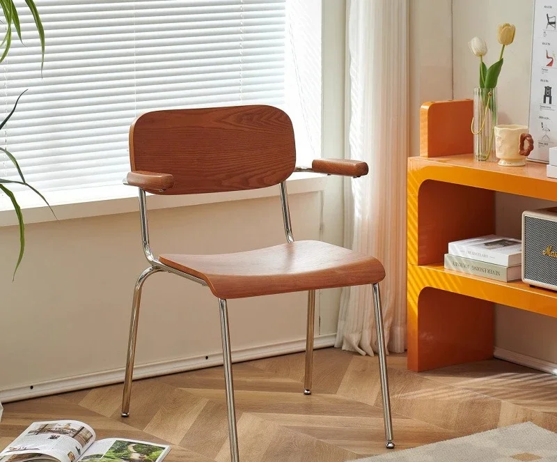 كرسي طعام معلق على الأذن، مطعم منزلي، يمكن تعليق طاولة من خشب الرماد ومسند ظهر على الإنترنت على طراز المشاهير