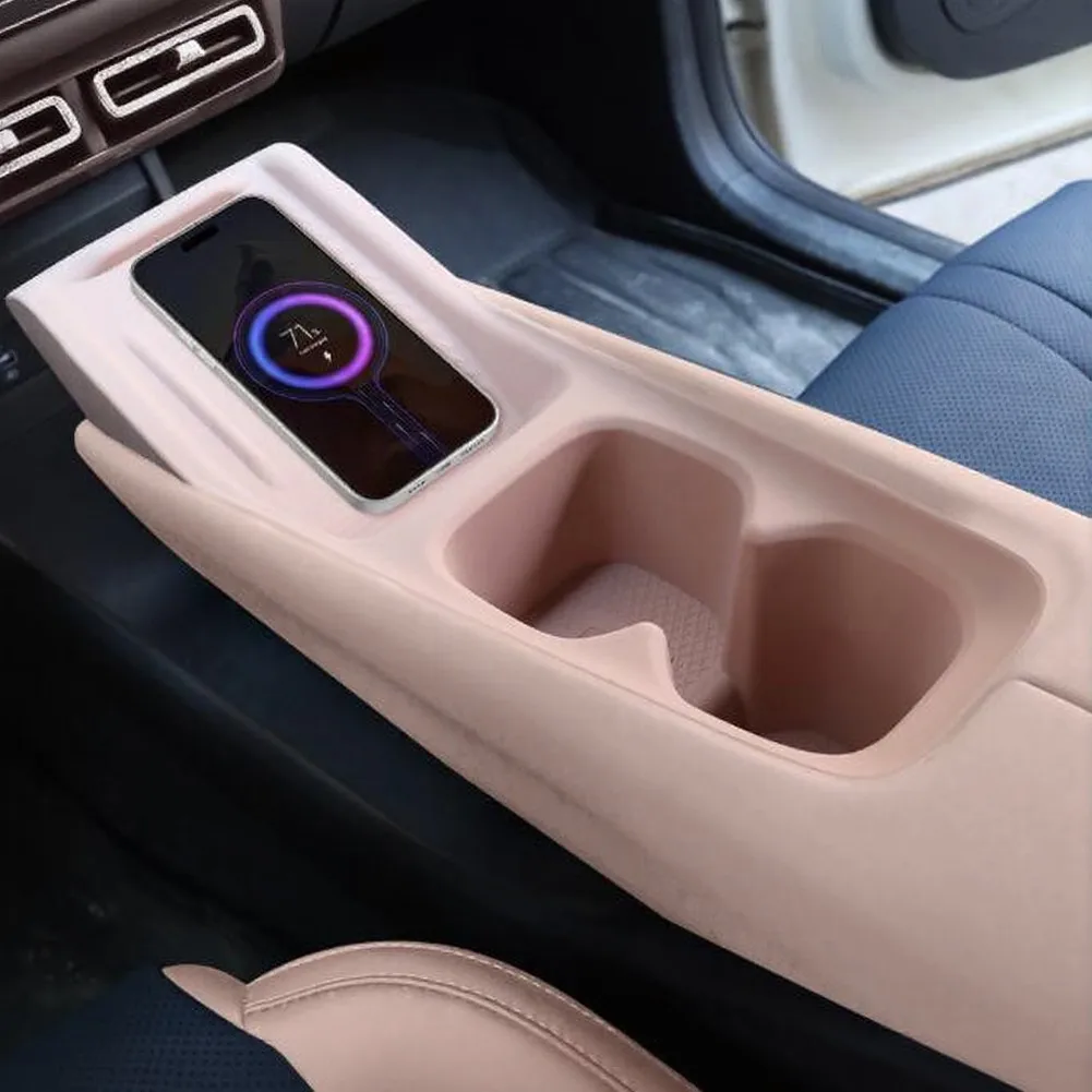 Wireless Charging Car Mount Alternative: Cup Holder Sleeve for BYD For 2024-2026 with Console Protection Wireless