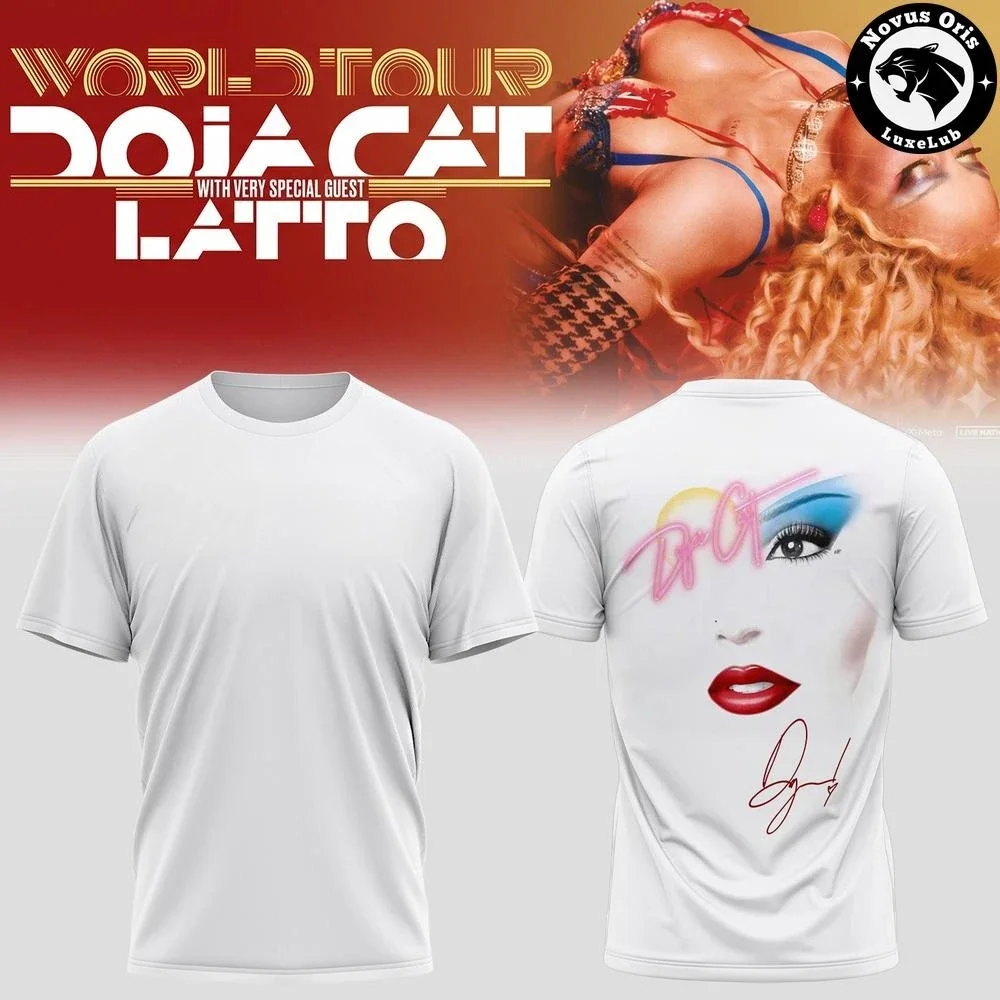 Doja Cat Ma Vie World Tour 2026 Signature Graphic T-Shirt, Pop Music Concert Fan Tee, Unisex Artist Tour Merch Casual Top