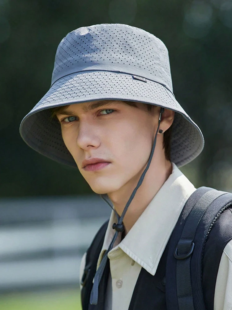 

Summer Outdoor Fishing Hat Safari Hats Wide Brim Sun UV Protection Fisherman Cap Outdoor Hiking Explorer Jungle Bush Bucket Hat