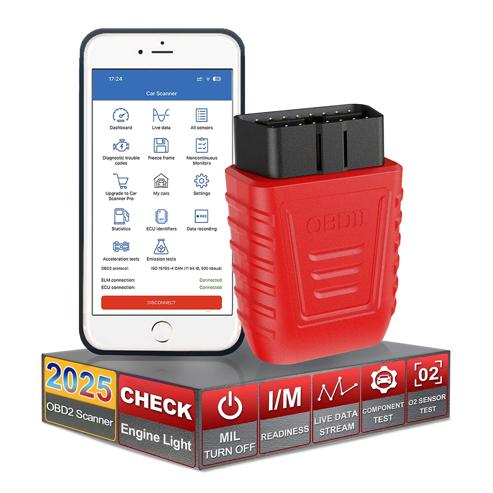 Car Accessories With Automatic Scanning Read&clear The Fault Codes OBD2 Car fault Diagnostic Tool OBD II Scanner AM2 Code Reader