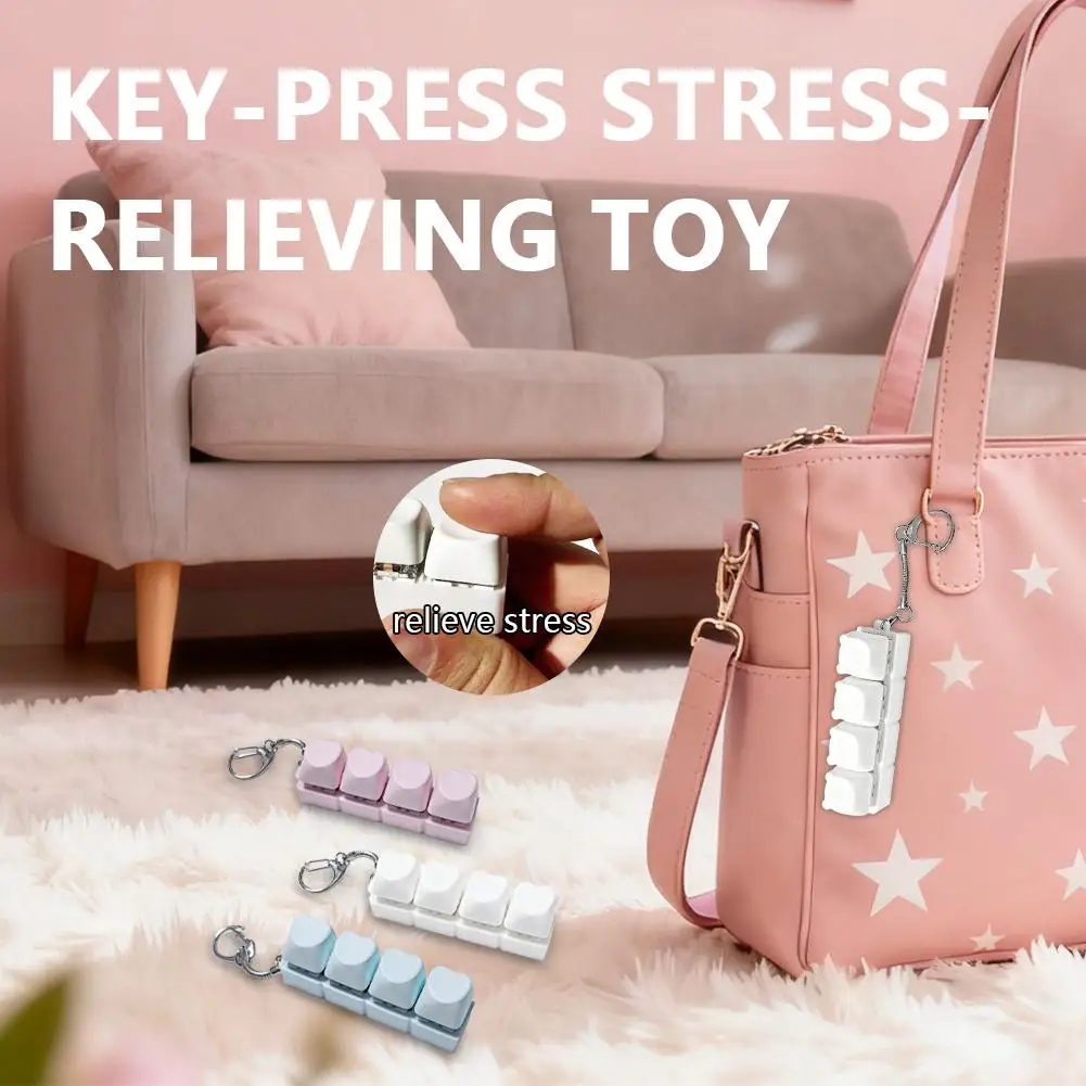 4 مفاتيح على شكل قلب زر الإصبع مكافحة الإجهاد اللعب لوحة المفاتيح أغطية المفاتيح مكتب الضغط تهدئة المفاتيح هدايا للبالغين #2