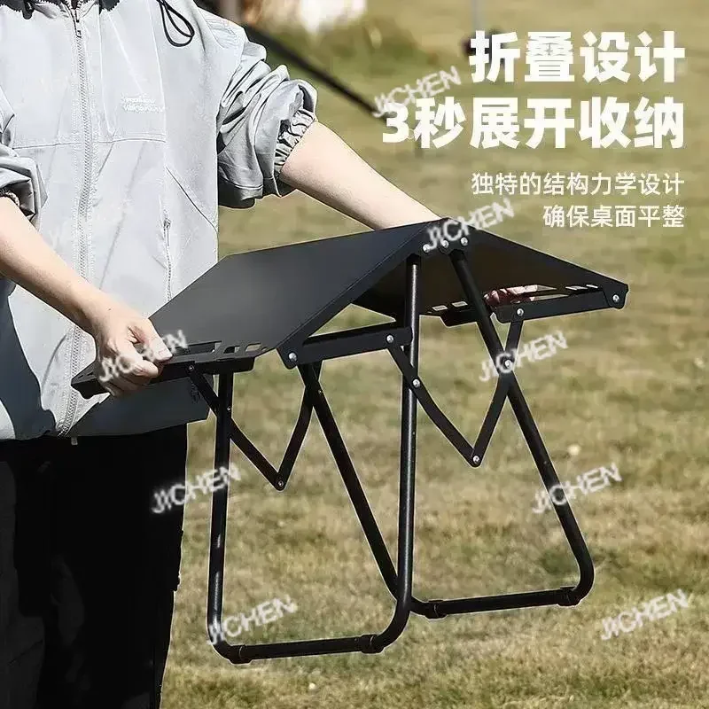 

JC Outdoor Folding Tactical Stall Table Multifunctional Lightweight Portable Folding Table Carbon Steel