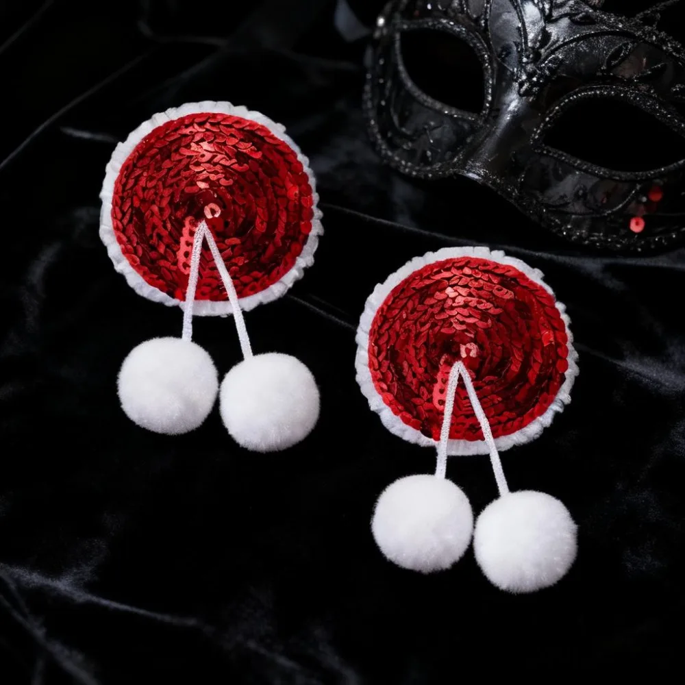 

Сексуальные накладки на соски с блестками, кисточки, клейкие наклейки на бюстгальтер, женские наклейки на рейв-фестиваль, вечерние аксессуары для нижнего белья, Рождественский подарок