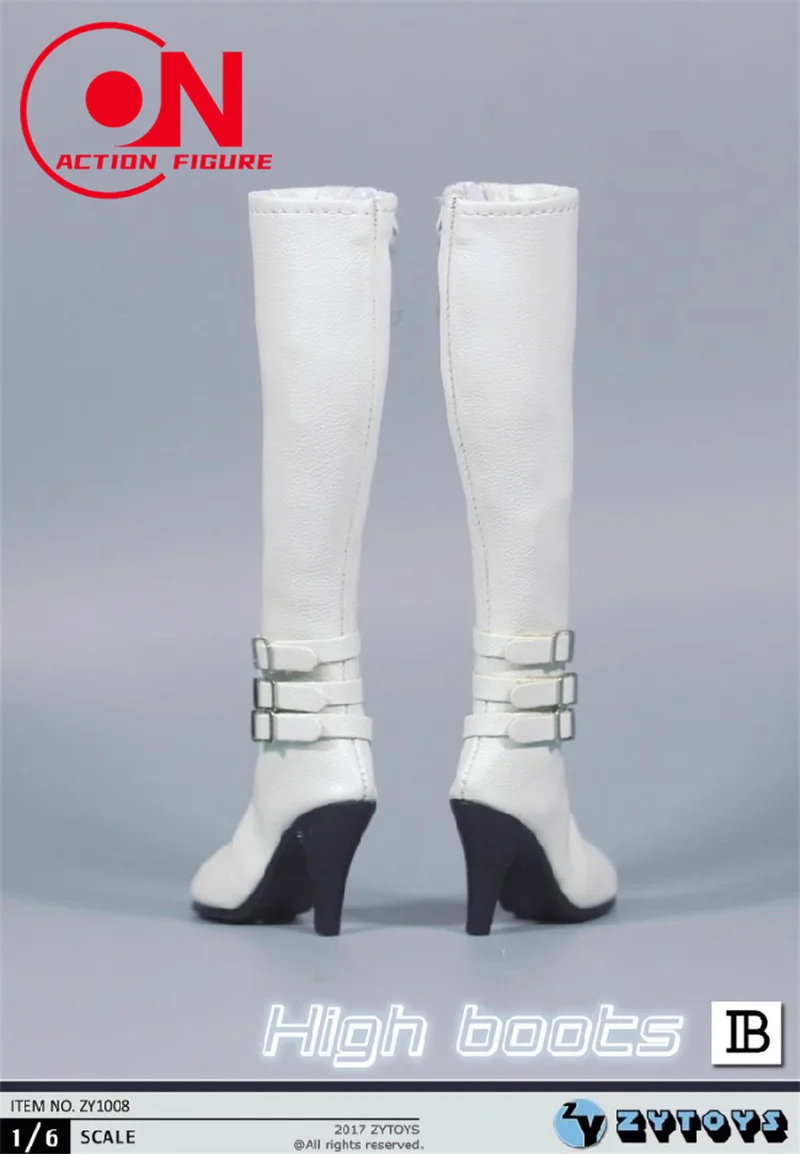 ZYTOYS ZY1008 1/6 Vrouwelijke Hoge Laarzen Holle Schoenen Model Fit 12 ''TBL PH JO Soldaat Action Figure Body poppen