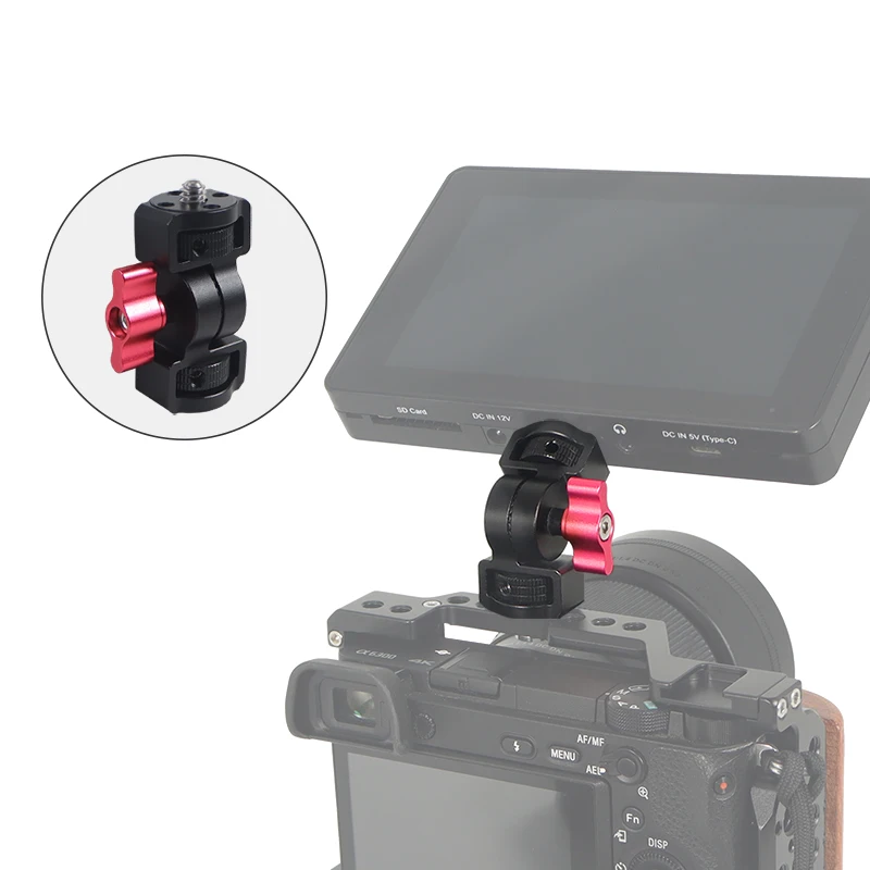 

Swivel and Tilt Adjustable ARRI Rosette Mount Adapter 1/4 Arri Thread for Gopro 13 12 Insta360 X5 Action Camera Holder Bracket