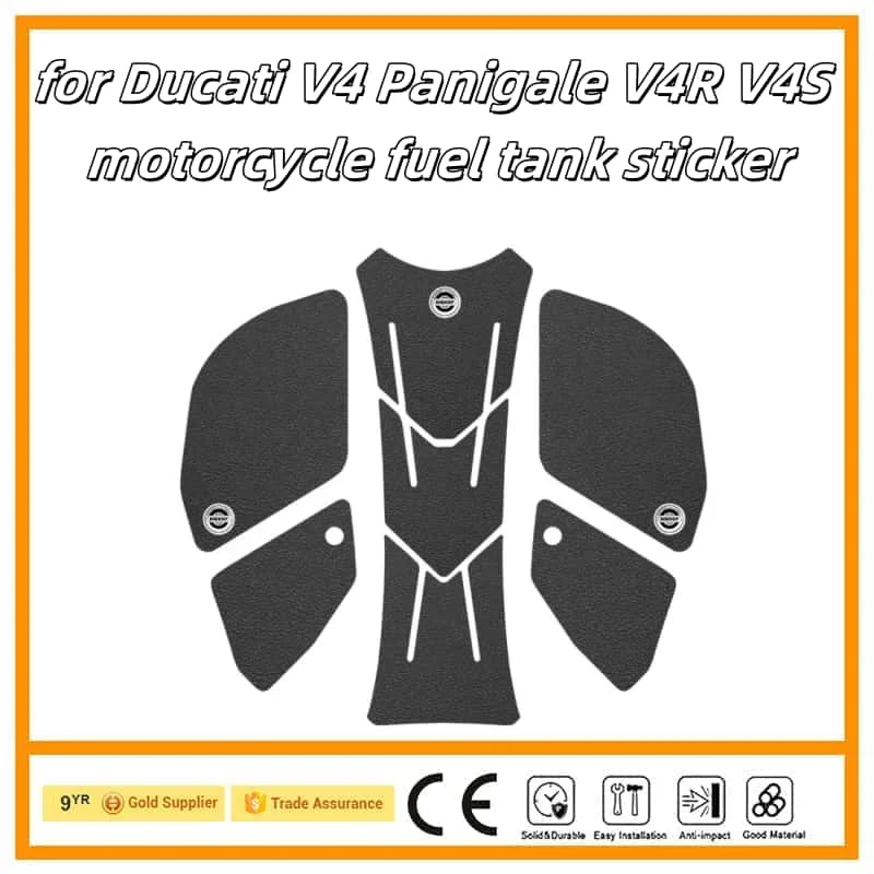 

Motorcycle Sticker Tank Non Slip Tank Traction Side Pad Protective Decal for Ducati V4 Panigale V4R V4S 2022